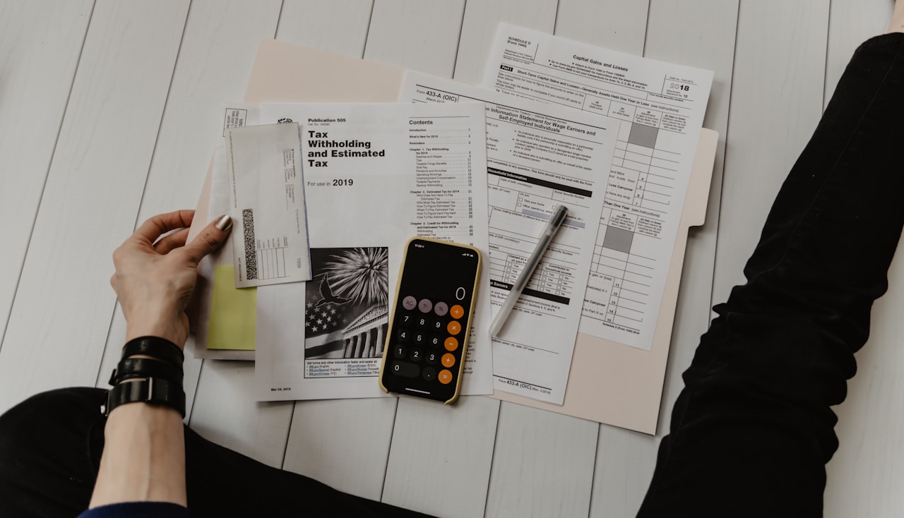 Organized desk with documents