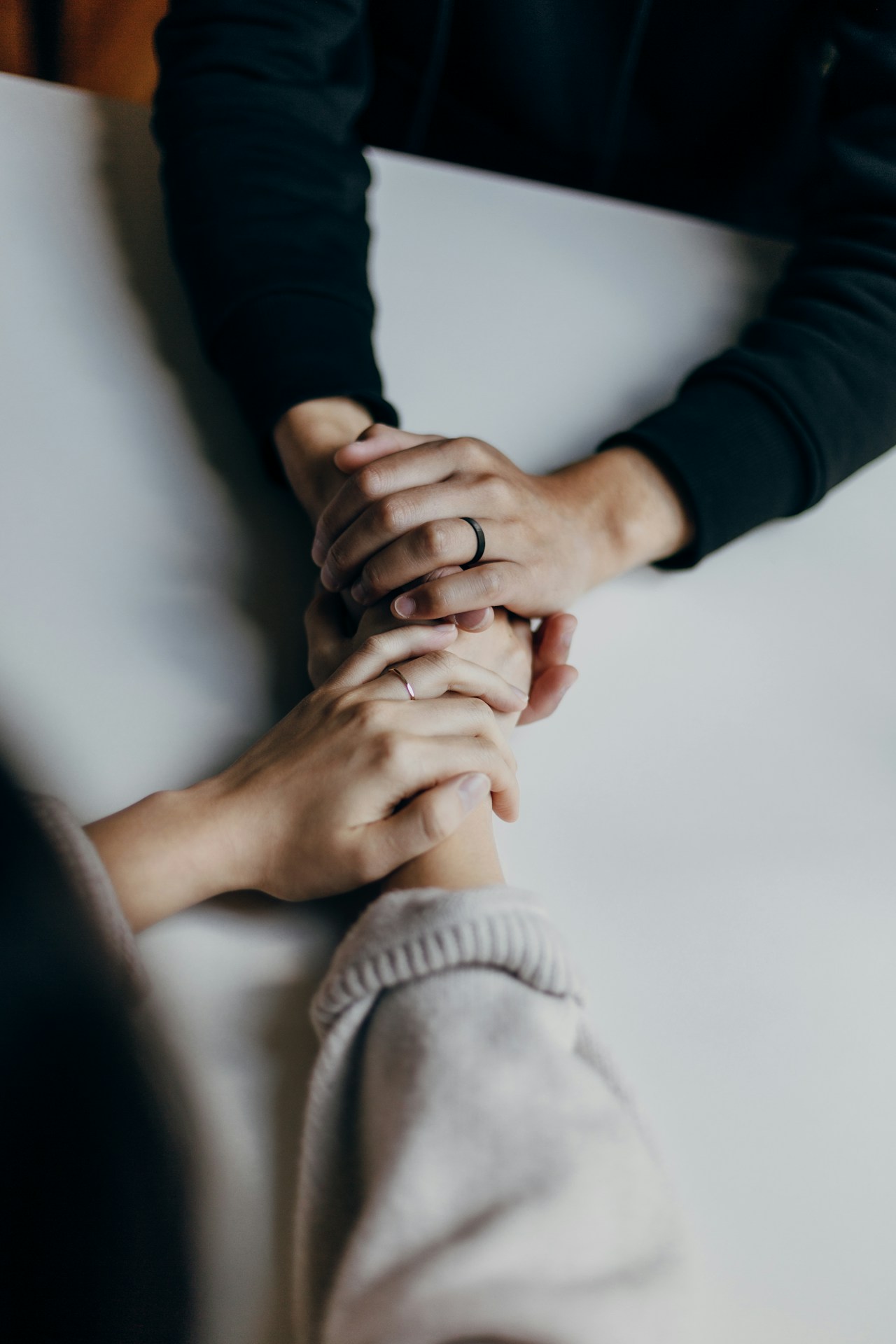 Warm supportive hands